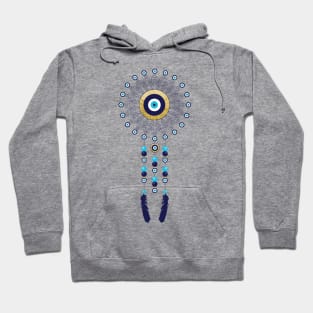 Boho Chic Evil Eye Mandala Dream Catcher Hoodie